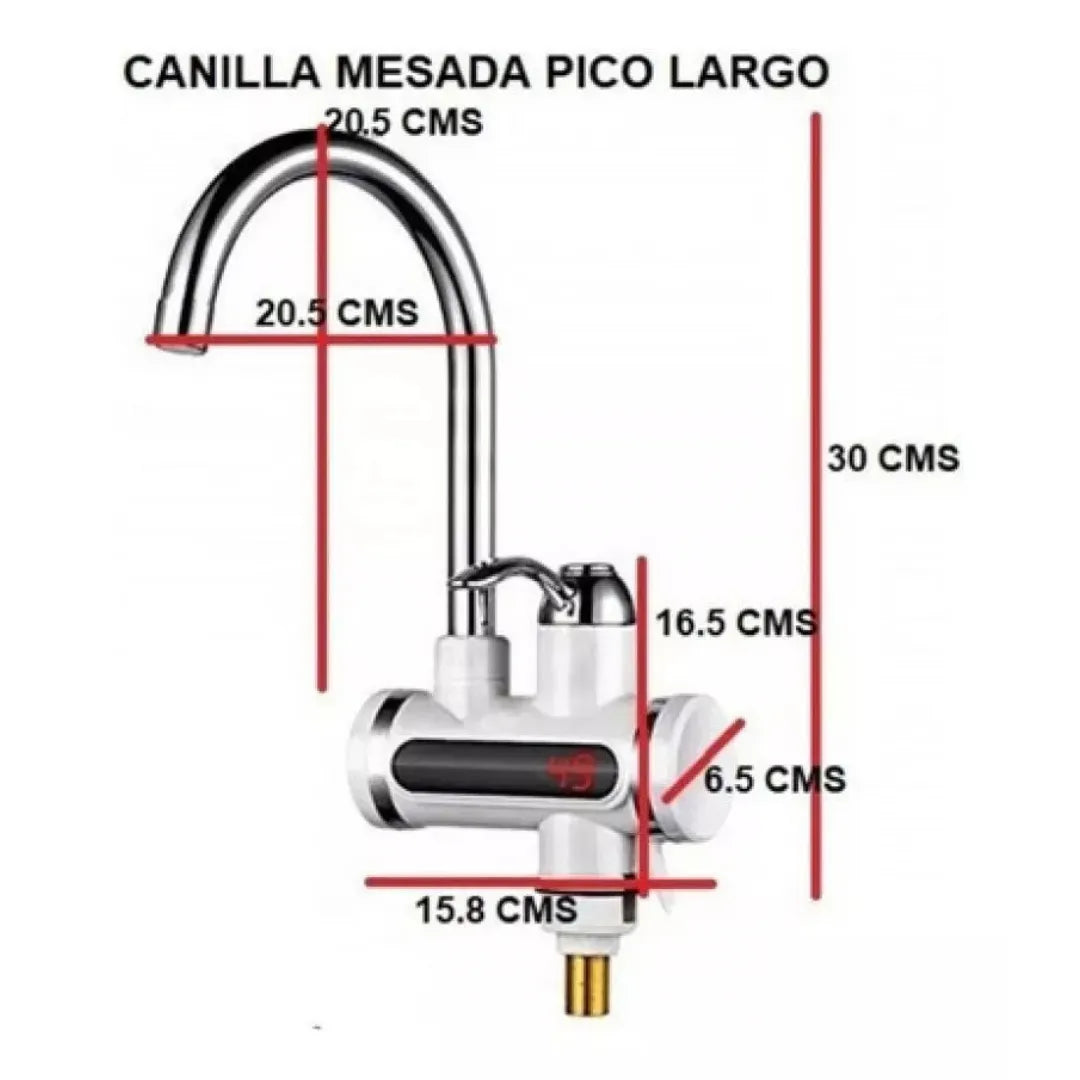 Grifo Electrico Calentador Lavaplatos