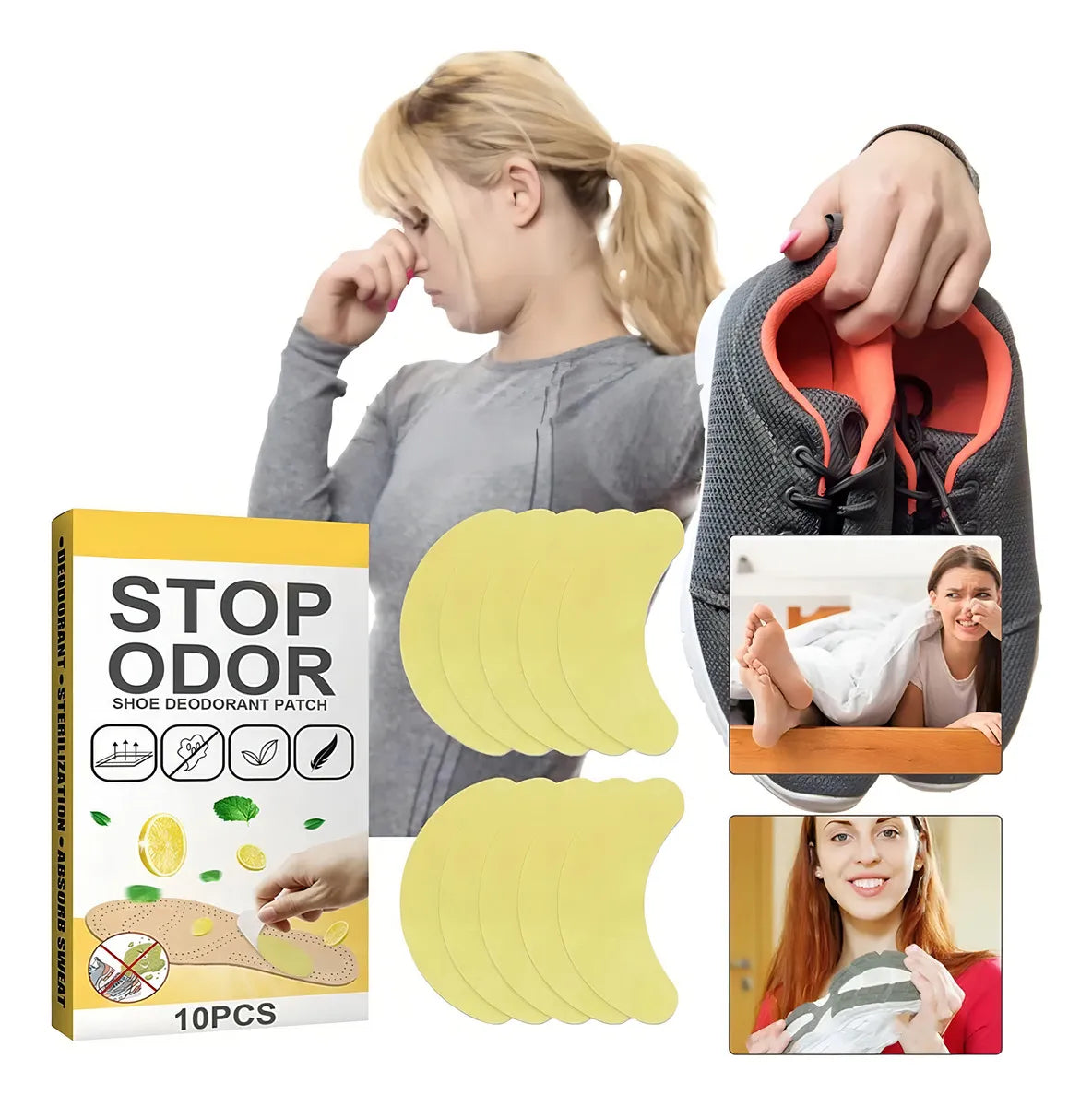 Parches Para Mal Olor De Pies Caja 10 Unidades
