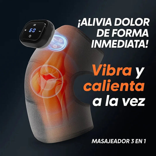 🔥 ThermoRelief Pro 3 en 1 – Rodillera Eléctrica con Calor y Masaje