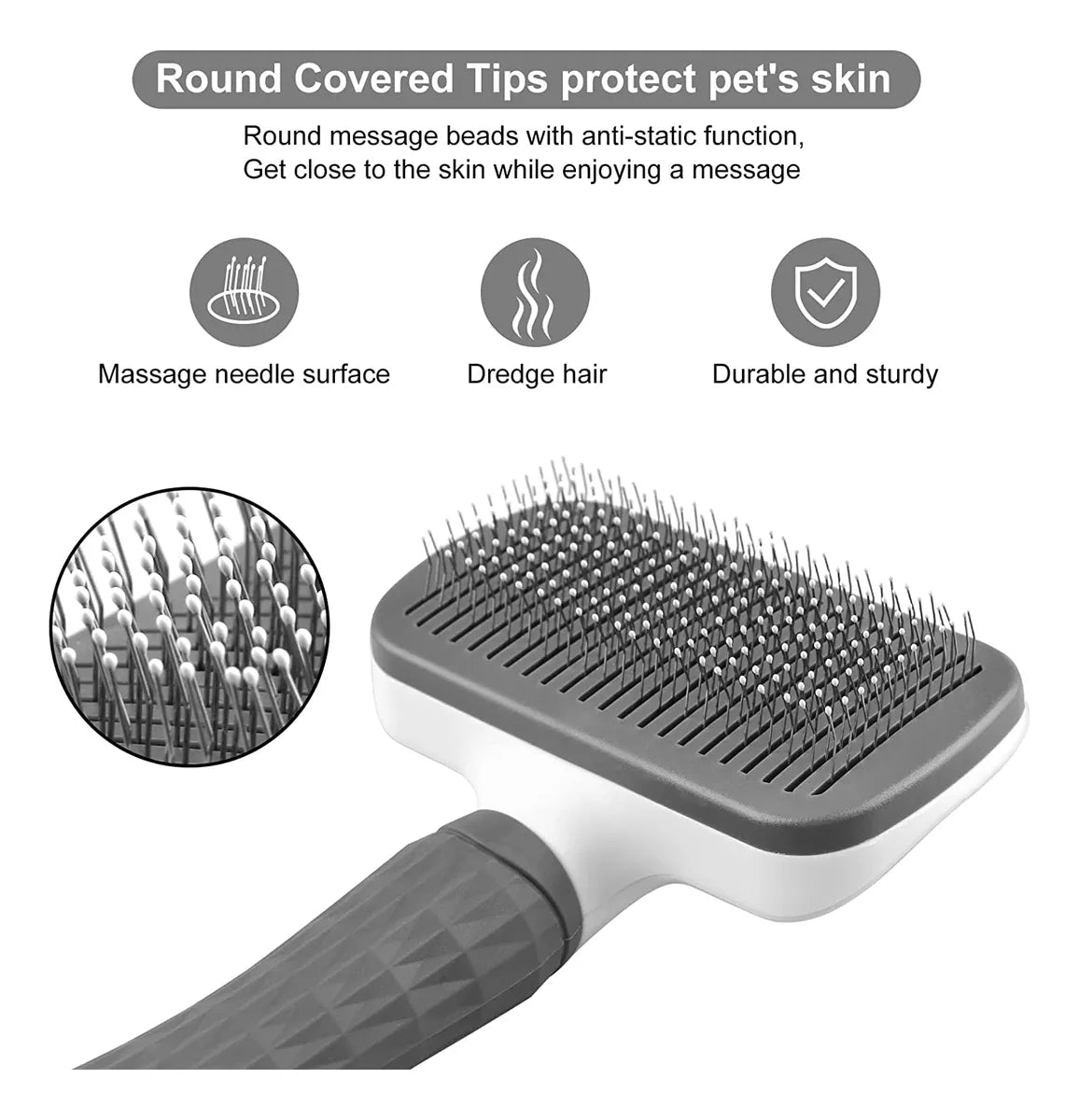 🐾 Cepillo Removedor de Pelo para Mascotas – Automático y Eficiente