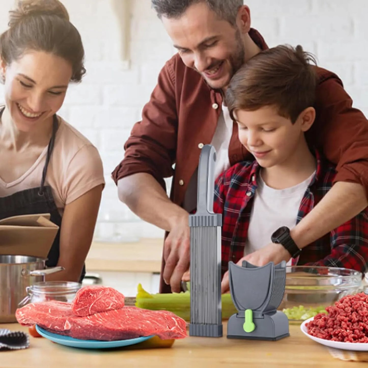 🔪 Cortadora de Carne Fina Multifuncional