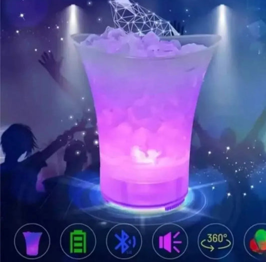 Hielera Inteligente Con Luz Led Y Parlante Bluetooth