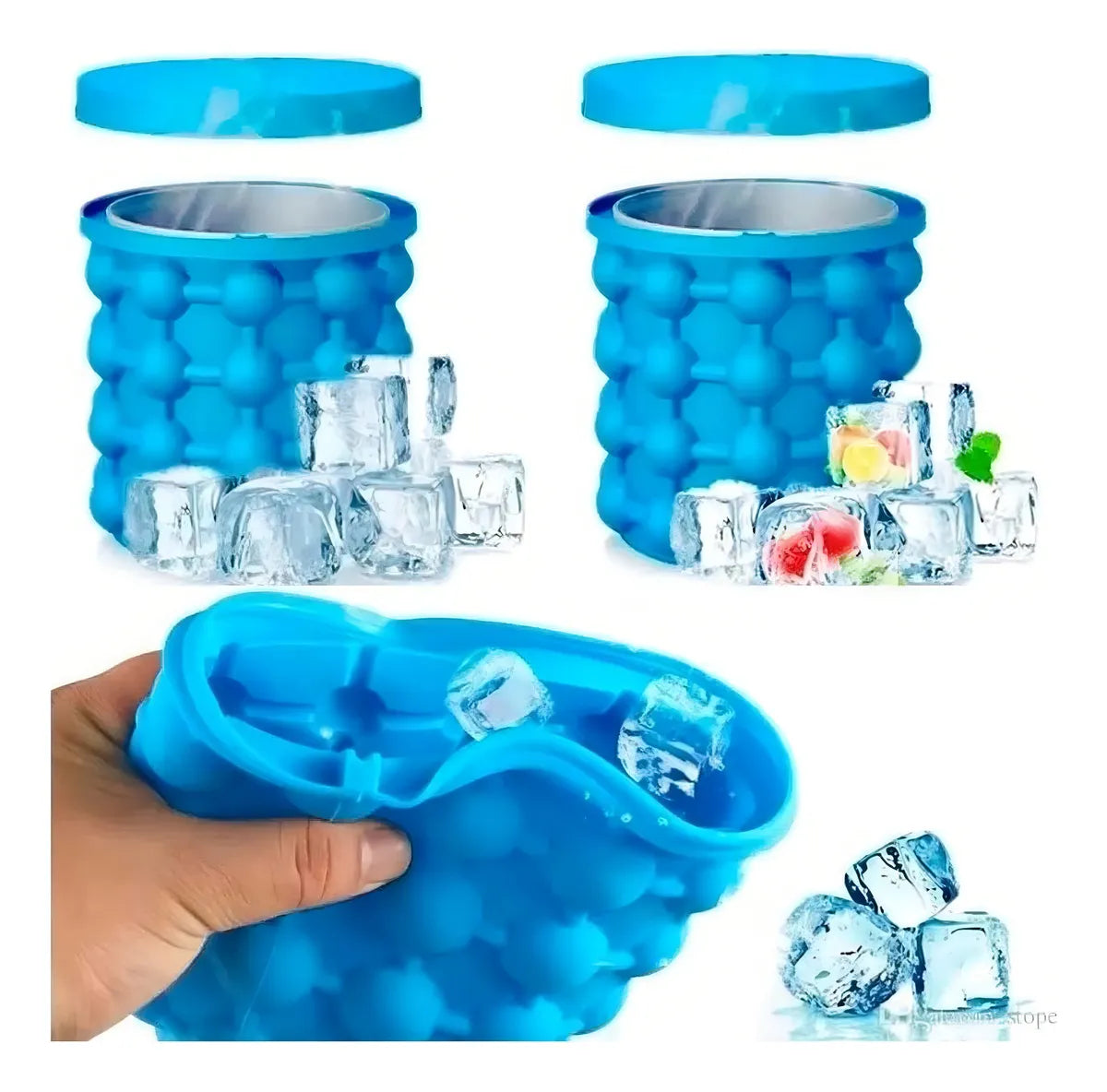 Cubeta Hielera Portátil De Silicona