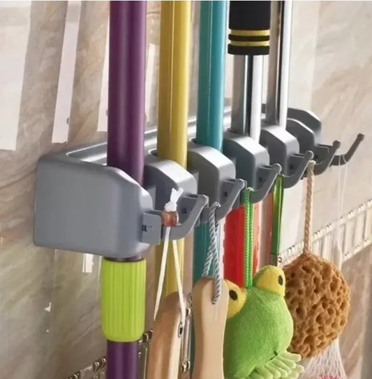 Organizador De Escobas Con Ganchos Aseo