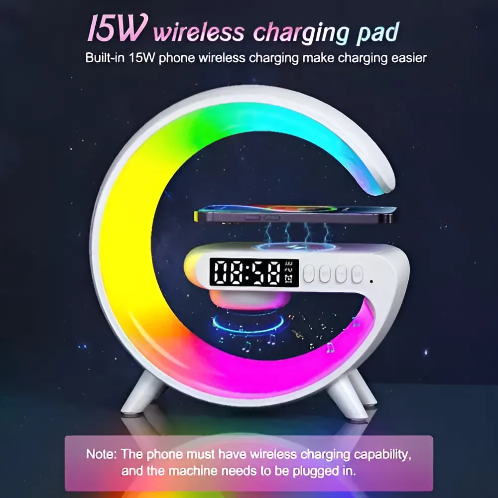 Parlante Bluetooth Lampara Usb Radio Gargador Inalámbrico