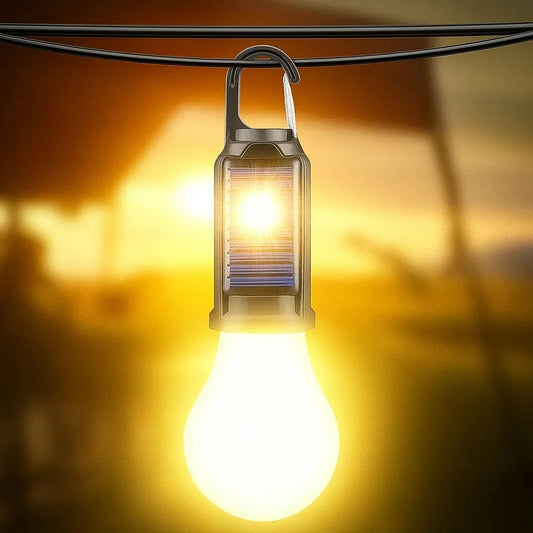 💡 Lámpara Solar LED Recargable Portátil – Pack x2