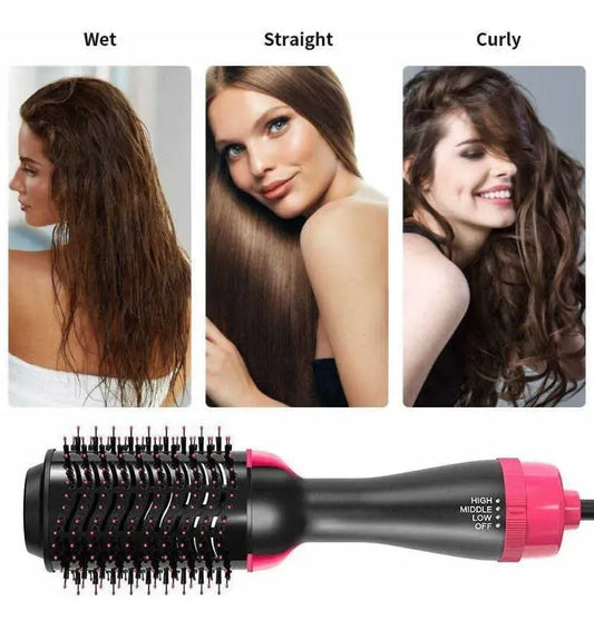 Cepillo Secador Pelo Alisador Eléctrico 3 En 1