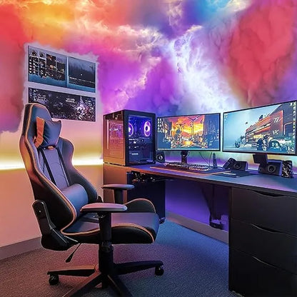 Lámpara Nube Gamer Led RGB + Control Remoto