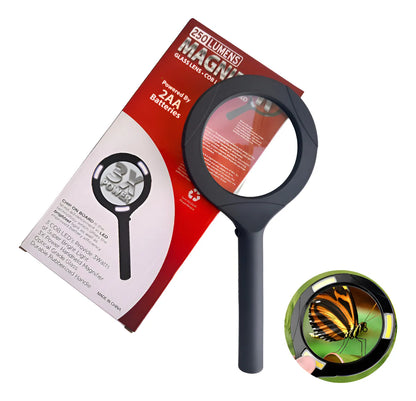 🔍✨ Lupa con Luz LED 3X – Claridad Instantánea, Lectura sin Esfuerzo
