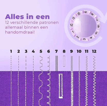 Máquina De Coser Multifuncional Con Mesa 12 Patrones -