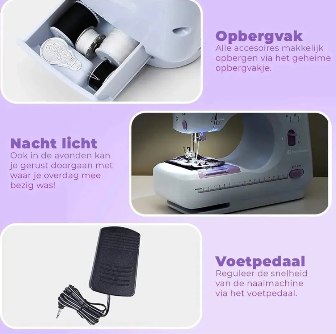 Máquina De Coser Multifuncional Con Mesa 12 Patrones -