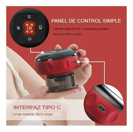 Ventosa Eléctrica Con Masaje Para Terapia Corporal Y Alivio